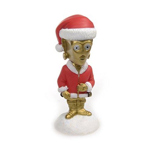 Image of W64811 Star Wars: C-3PO Bubblehead Mini Holiday Version