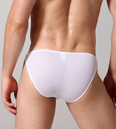 WINDAY Men Briefs Breathable Ice Silk Triangle Bikinis and Briefs D3183