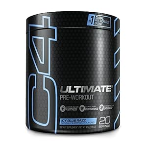 Cellucor C4 Ultimate Pre Workout Powder ICY Blue Razz – Sugar Free Preworkout Energy Supplement for Men & Women – 300mg Caffeine + 3.2g Beta Alanine + 2 Patented Creatines – 20 Servings
