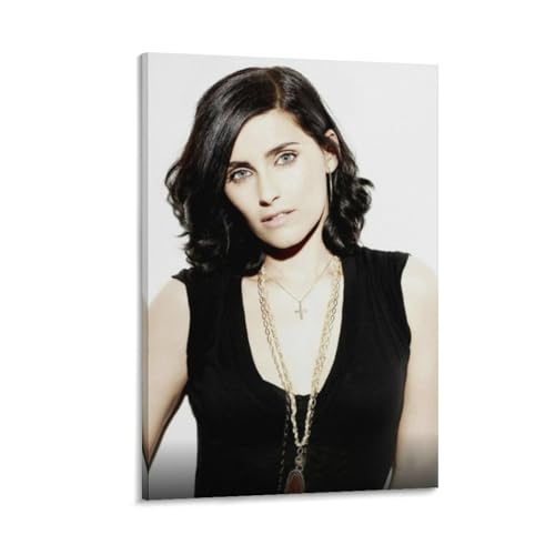 Nelly Furtado – Poster décoratif sur toile de chanteur – Décoration murale moderne avec cadre – 40 x 60 cm