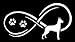 H1003 Great Dane Dog Infinity Decal Sticker