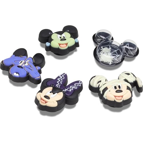 Image of Crocs Jibbitz Mickey & Friends Disney Shoe Charm Packs, Mickey Halloween, 5-Pack