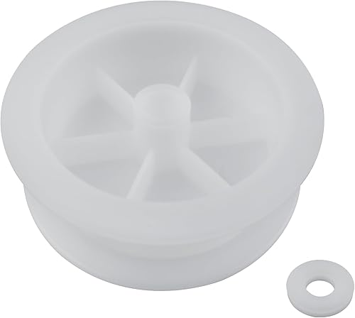 Miniatura 1 de WE12X81 - Pieza de repuesto para rueda de polea tensora de secadora compatible con secadores GE