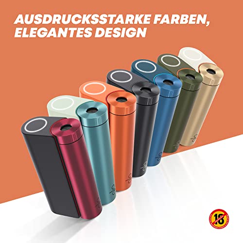 GLO-hyper-X2-Tobacco-Heater-Electric-Tobacco-Heater-for-Classic-Cigarettes-Flavour-Alternative-to-E-Cigarette-Easy-Cleaning-Up-to-22-Sticks-per-Battery-Charge-MintBlue-Green