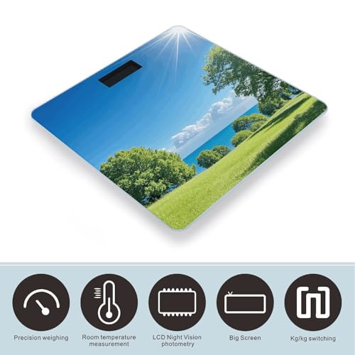 Báscula Digital de Baño con Pantalla LCD Brillante miniatura 3