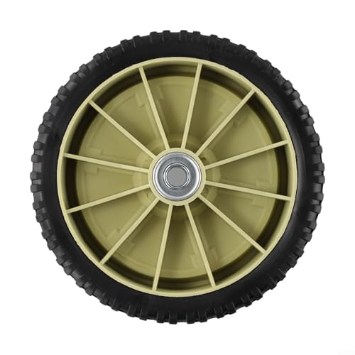 wenyouya Rueda de repuesto para cortacésped de jardín, 19,5 cm, conjunto de rueda de tracción delantera de goma para cortacésped manual, equipo de mantenimiento de corte de césped