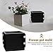 Silicone Molds for Concrete Flower Pot, 4 inch Square Planter Mold Concrete Moulds for DIY Handcraft Succulent Bonsai Flowerpots Home Office Tabletop Decorating Container (Color:Grey - Square)