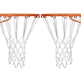 Basketball Net 2 PCS Heavy Duty All Weather Basketball Nets Replacement Backboard Accessories for St