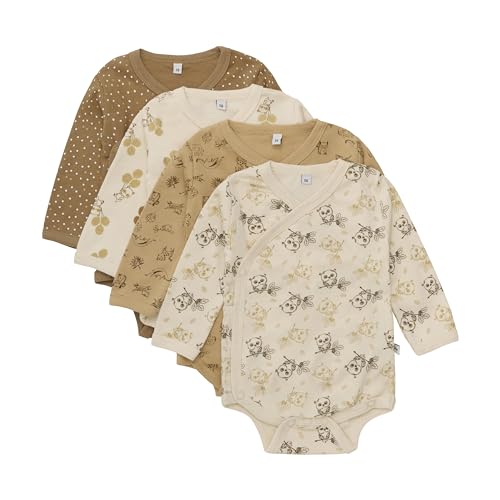 PIPPI Unisex Baby Body Wrap AO-printed (4-pack) Formender Body, 50