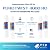 PuROTwist 4000 RO Filter Replacement Kit with 50 GPD Membrane – Includes Sediment Filter, Two Carbon GAC Cartridges, and Reverse Osmosis Element, Quick-Change Design, Made in the USA