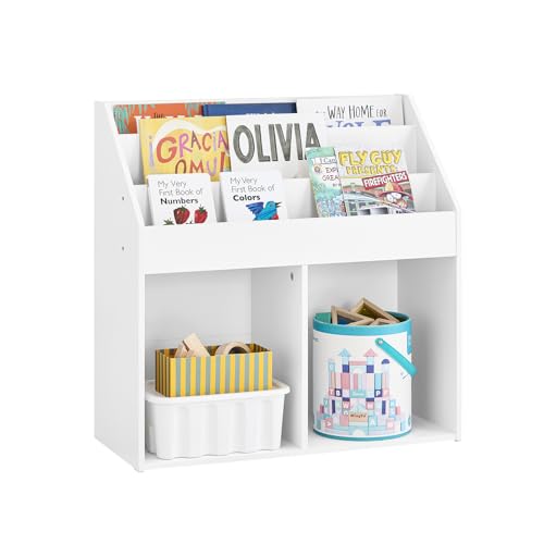 SoBuy Kinder Bücherregal Montessori Regal Kinderzimmer mit 3...