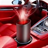 Bathgate Portable 12V Car Heater for Fast Windscreen Heating and Demisting, Stable Plug-in 12V Heater for Car, Campervan and SUV, Compact Winter Accessory for Everyday Driving