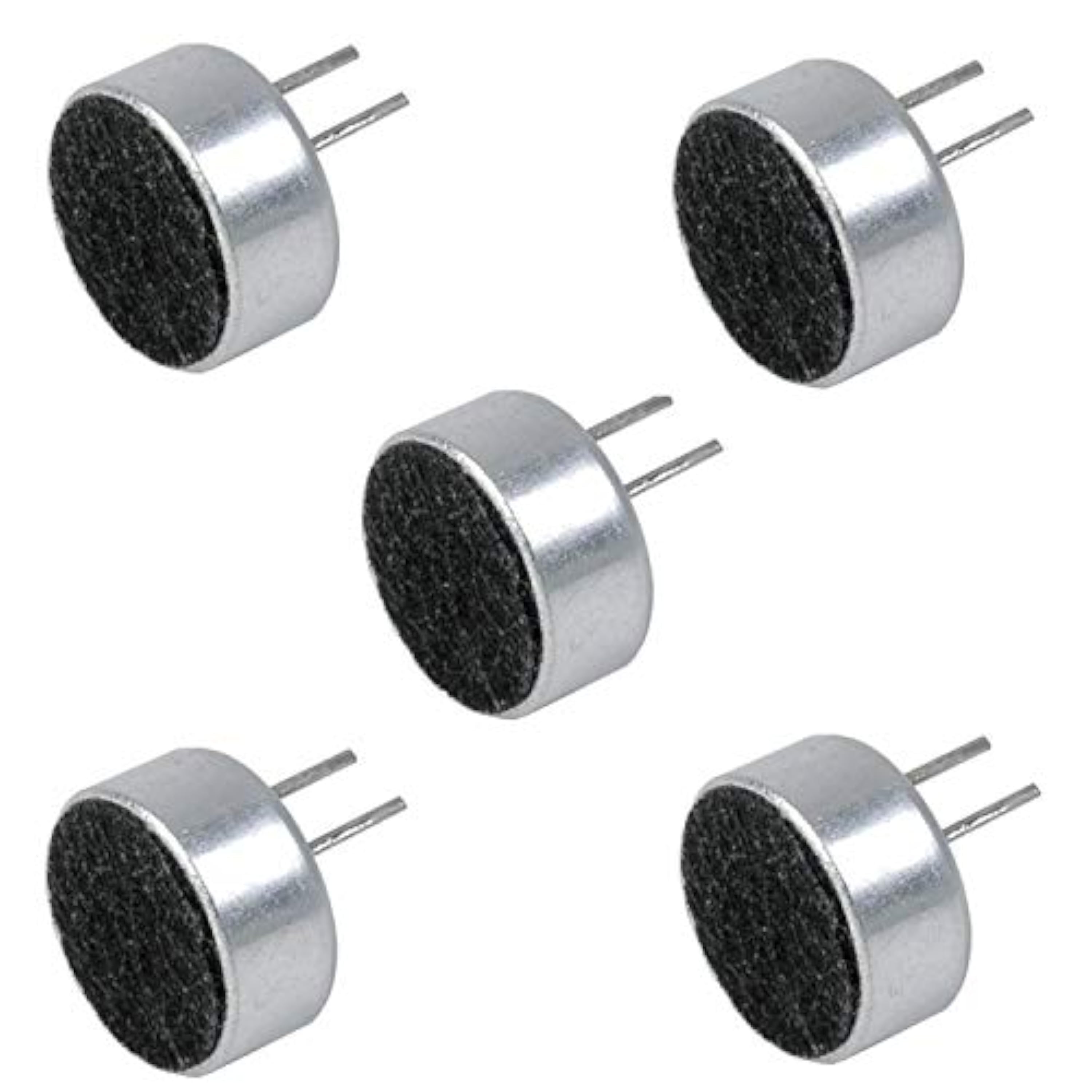 5X Micrófono de Condensador Electret 10x7mm Mic Microphone Robótica