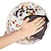 30 Pieces 12 Inches Pink Confetti Balloons Latex Balloons for Girl Baby Shower Wedding Birthday Party Decoration (Black and Red)