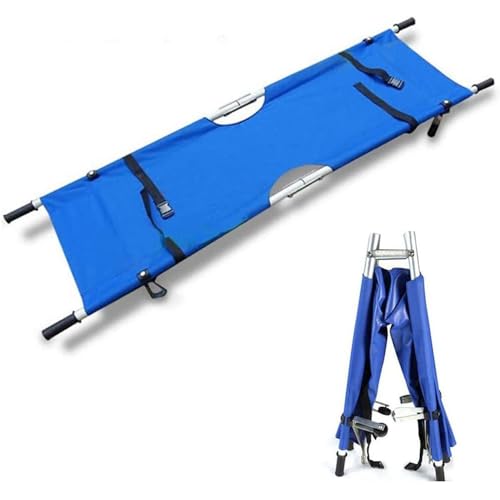 Civière pliable portable en aluminium pour transport médical d'urgence