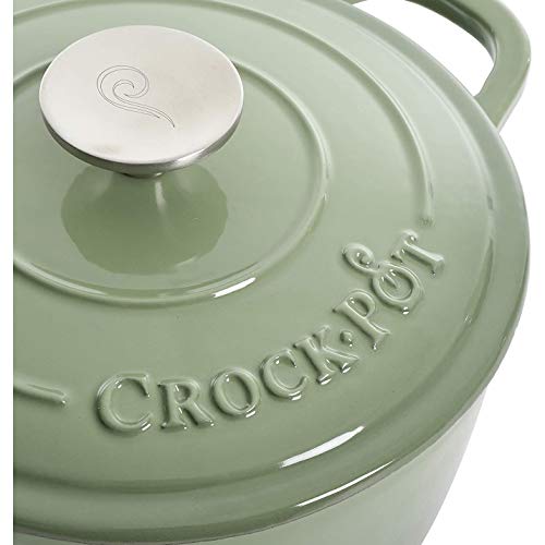 Image of Crock-Pot Artisan Round Enameled Cast Iron Dutch Oven, 3-Quart, Gradient Red