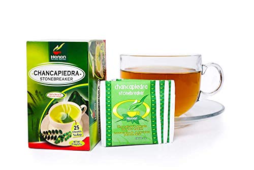 Stone Breaker Chanca Piedra Herbal Tea - 100% Naural from Peru (2x 25 Tea Bags Pack) Natural Kidney Cleanse & Gallbladder Stones Support– Detoxify Urinary Tract, Flush Impurities, Clear Urinary System