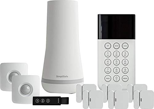 SimpleSafe Shield Home Security System Keypad Fob Motion Sensor SS3-02 White