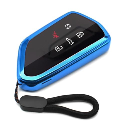 MECHCOS Fit for VW Volkswagen ID.4 Atlas MK8 GTI Golf R Atlas Cross Sport Key Fob Cover Case Remote Holder Skin TPU Protector Keyless Entry Sleeve Accessories
