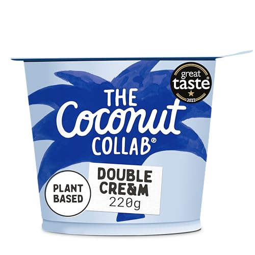 The Coconut Collab Double Cre&m Pouring & Whipping Cream Alternative Vegan Plant-Based Dairy-Free 220g