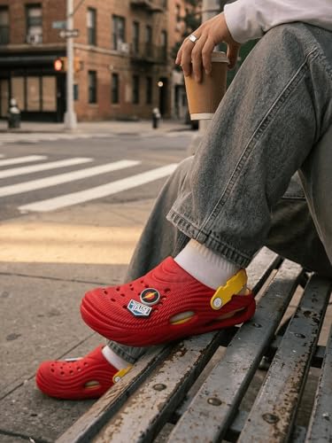Image of Bacca Bucci Men's Justice League Clogs with Back Strap, Ventilated Upper, Textured EVA Sole, Slip-On Casual Walking Sandals Outdoor Use