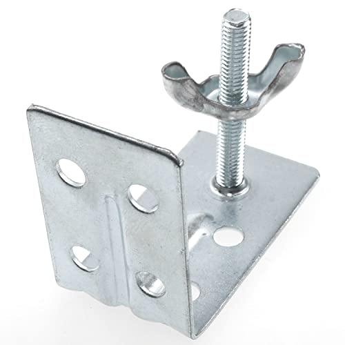 Meetoot 2Pcs Curtain Hardware Roman-Style L-Shaped Sunshade Roman Shade Wall L Bracket And Wingnut Ceiling Or Wall Mount Brackets For Roman Shade Home Window Drapery Use #TOP3