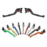 Die Lieferung der Motorrad Kupplungshebel Bremshebel erfolgt als Paar. Sie sind vollgefräst aus 6061-T6-Aluminium, 6-fach verstellbar (auch während der Fahrt), extrem stabil und in der Hebellänge zwischen 16 und 19 cm variabel und stufenlos verstellbar.