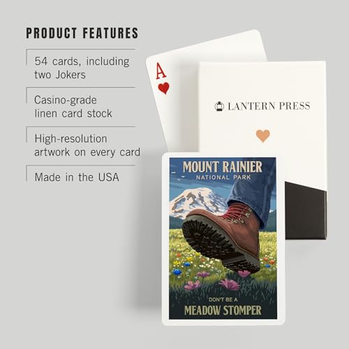 Baraja Poker Mount Rainier Washington 52 Cartas miniatura 3