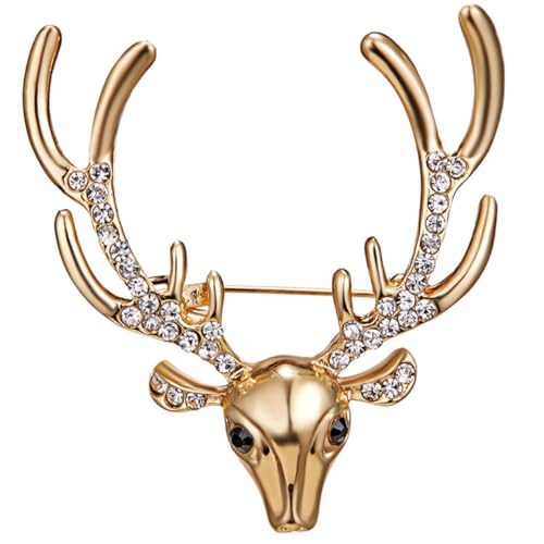 LIFKOME Broche Élégante Forme De Cerf Avec Antlers Accessoire De Vêtement Pour Femme Pour Anniversaires Saint-valentin Broche Et Décorative Pour Ajouter Une Touche De Sophistication à