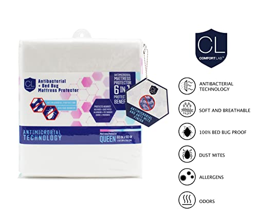 Comfort Lab Hypoallergenic Mattress Encasement - Helps Ward Off Irritating Allergens - Breathable And Noiseless Bed Cover - Fitted And Deep Pockets - Machine Washable - Hypoallergenic - King #TOP1