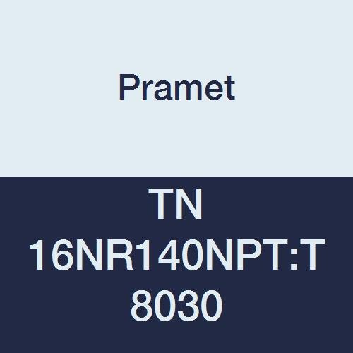 TN 16NR140NPT:T8030 Carbide Multi-Material (P30,M25,K30) Indexable Internal Threading Insert, National Pipe Thread, TPI 14, 3" Cutting Edges, PVD, Use SER/L Tool Holder, Gold (Pack of 5)