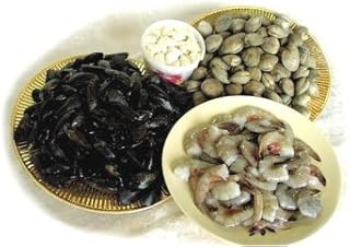 Shellfish Party, 100 Littleneck Clams, 1 Lb. Jumbo Shrimp, 2 Lbs. Mussels, 1 Lb. Lump Crabmeat