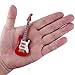 Dselvgvu Wooden Miniature Electric Guitar with Stand and Case Mini Musical Instrument Electric Guitar Replica Collectible Figurines Model Home Decoration Display Ornament (Red, 3.92