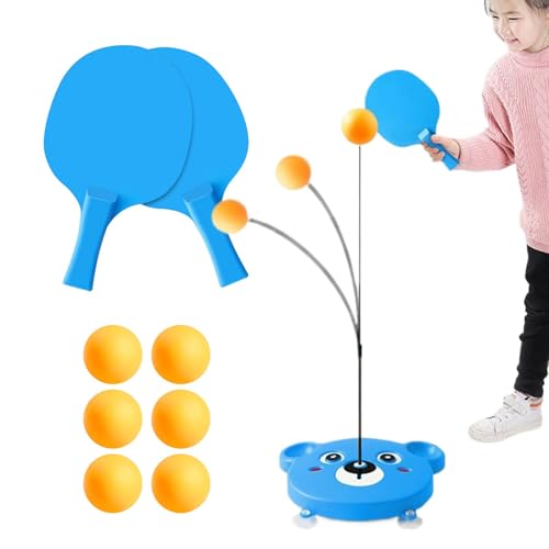 Table Tennis Trainer, Adjustable Height Table Tennis Trainer, Portable Table Tennis Trainer Machine, Table Tennis Training Machine, Soft Shaft Sucker Pong Ball Trainer, Indoor Table Tennis Trainer