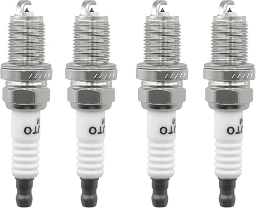 PEIUOK Iridium Spark Plug Set 4 Pcs Sparkplug Iridium Compatible With Renault 19 21 25 Avantime Clio Espace Fluence Gran Tour Grand Kangoo Laguna Logan Megane SCÉNIC Trafic Twingo BKR6EIX-11