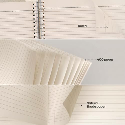 Image of Camlin Premio Optipaper A4 Single Line 400 Pages 6 Subject Notebook