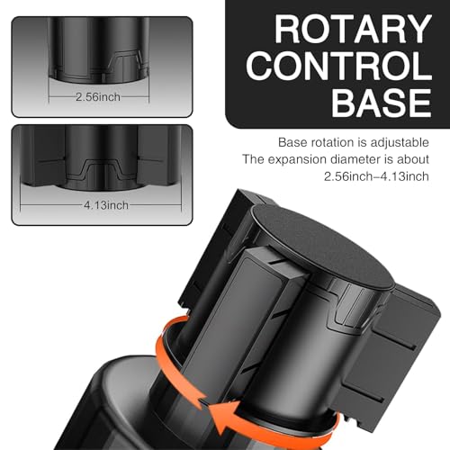 Portavasos universal para carro negro ajustable rotativo miniatura 4