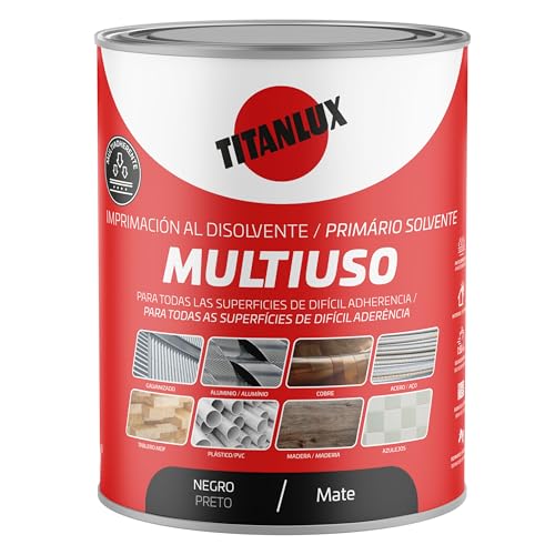 TITANLUX Imprimación Multiuso al Disolvente Negro 250ml
