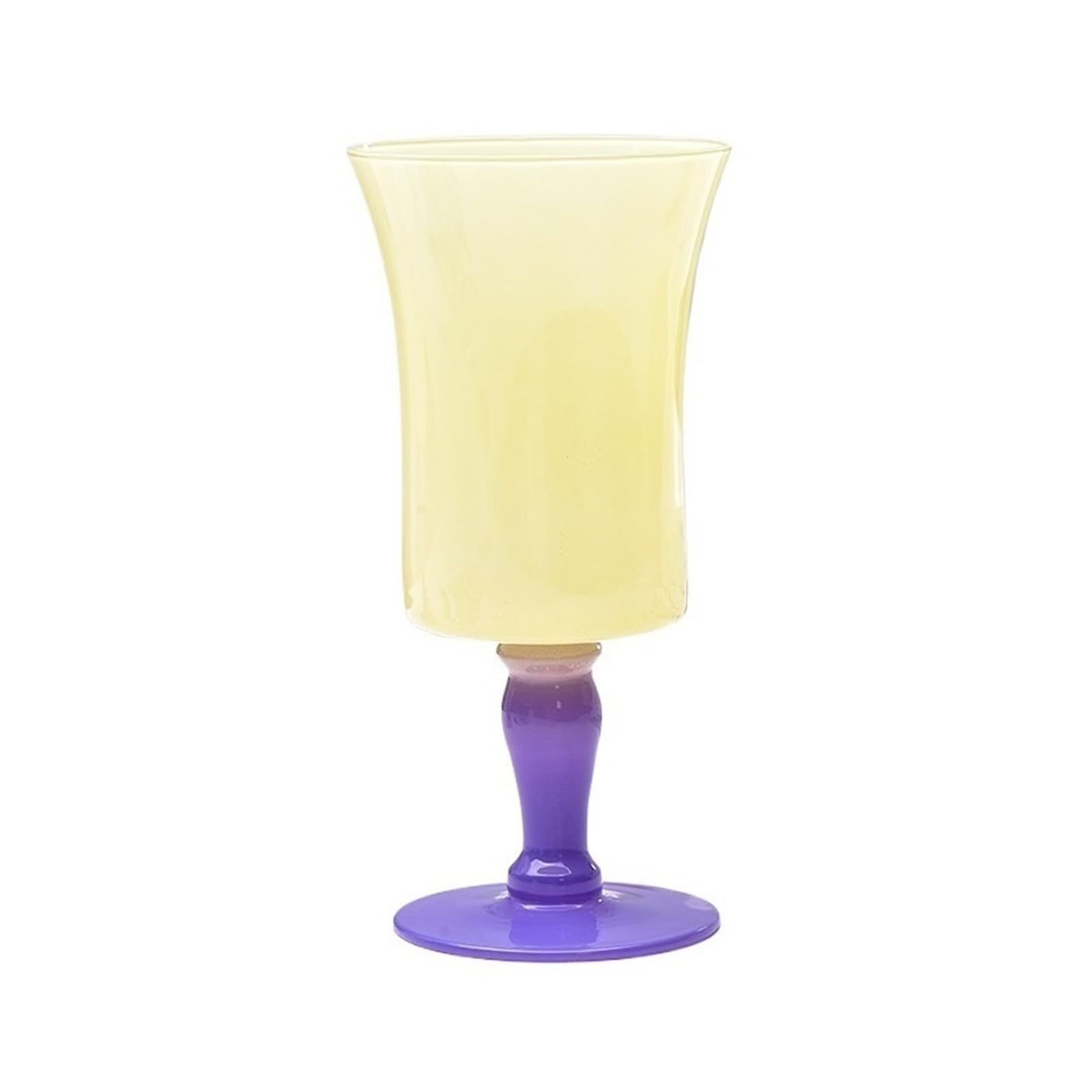 Copas de cristal amarillas de 400 ml para agua y zumo