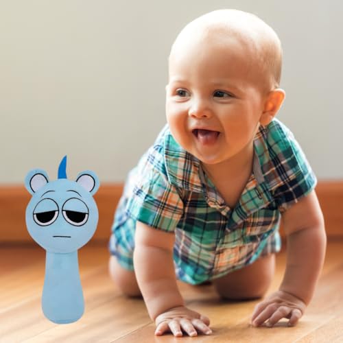 Image of Blue Shy Sprunki Plush Toys