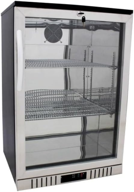 Procool Residential 24" Glass Front Stainless Steel Back Bar Cooler; Undercounter 33" Height
