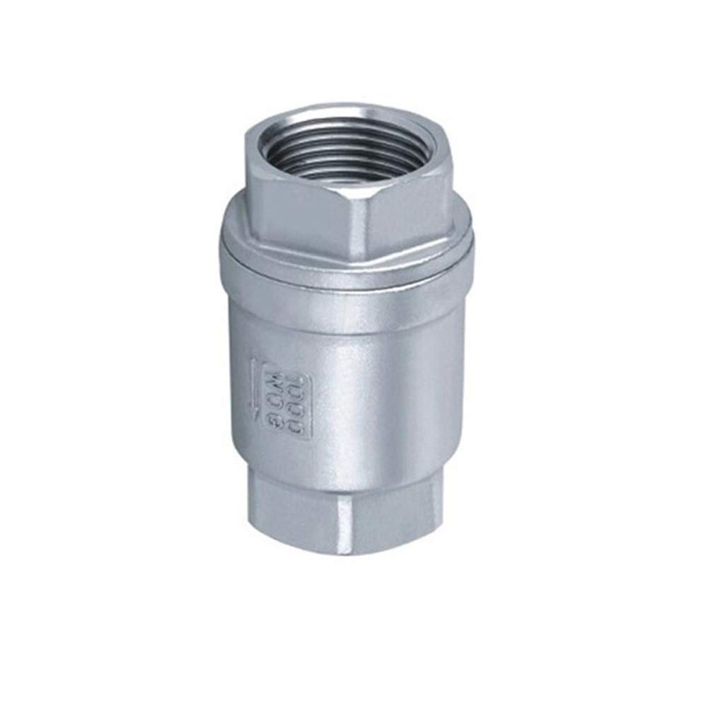 Check Valves H12W-16P 304 Stainless Steel Female Thread Wire Mouth Vertical Check Valve Non-Return Valve(1 1/2Inch)