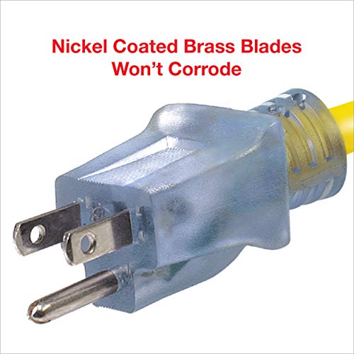 image for Clear Power 100 ft 12/3 SJTOW Extra Heavy Duty Contractor Grade Extens