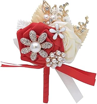 Wrist Corsage Wedding Brooch Boutonniere and Corsage Set Prom Gift for Groom Golden Leaf Lapel Pin Wedding wrist corsage for weddings lpzsmd 1102ColorG