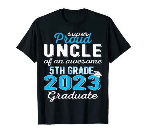 Proud Uncle of 5th Grade Graduate 2023 Primary Graduation Camiseta