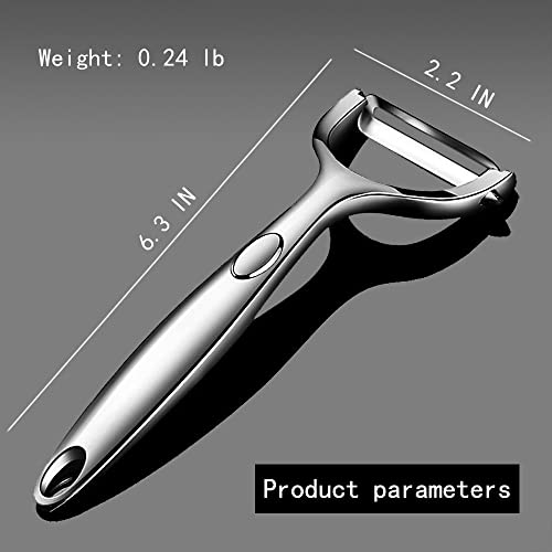 Vegetable Peeler Potato Peelers For Kitchen Y-Shaped Stainless Steel Peeler With Ergonomic Non-Slip Handle & Sharp Blade - Straight Blade #TOP4