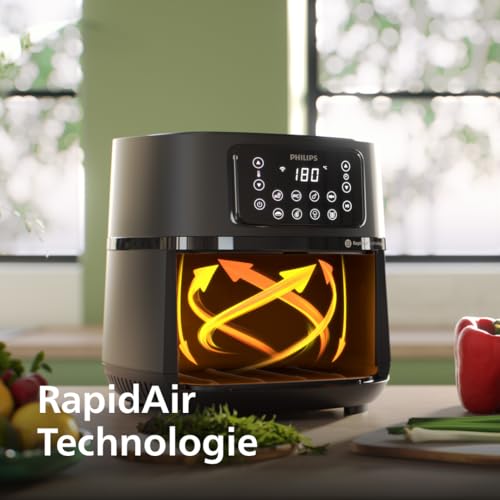 Philips Airfryer 5000 Serie Heißluftfritteuse XXL, Schwarz, 7,2 L – Ansicht 3