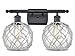 Innovations 516-2W-BK-G122-8RW-LED Farmhouse Rope 2 Bath Vanity Light Part of The Ballston Collection, Matte Black