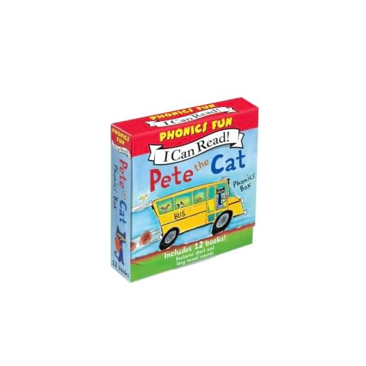 Pete the Cat 12-Book Phonics Fun!: Includes 12 Mini-Books Featuring Short and Long Vowel Sounds (My First I Can Read)