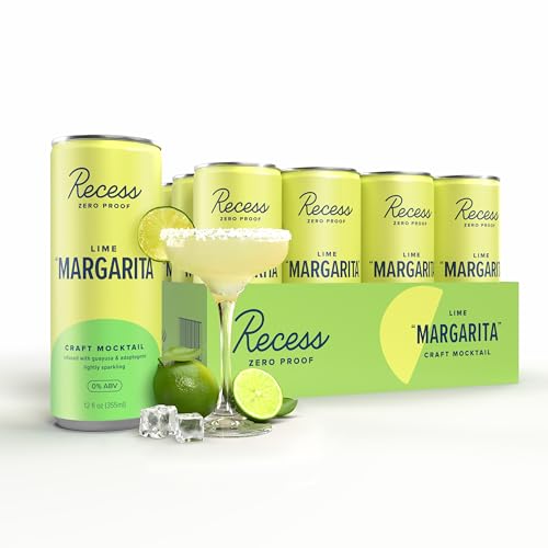 Recess Zero Proof Craft Mocktails, Alcohol Free Drinks, With Adaptogens,